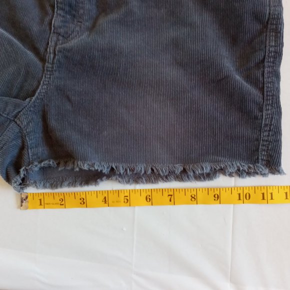Mossimo Supply Co Blue High Waisted Corduroy Shorts - Picture 7 of 8